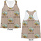 Lake House Womens Racerback Tank Tops - Medium - Front and Back