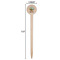 Lake House Wooden 6" Food Pick - Round - Dimensions
