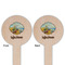 Lake House Wooden 6" Food Pick - Round - Double Sided - Front & Back