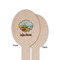 Lake House Wooden Food Pick - Oval - Single Sided - Front & Back