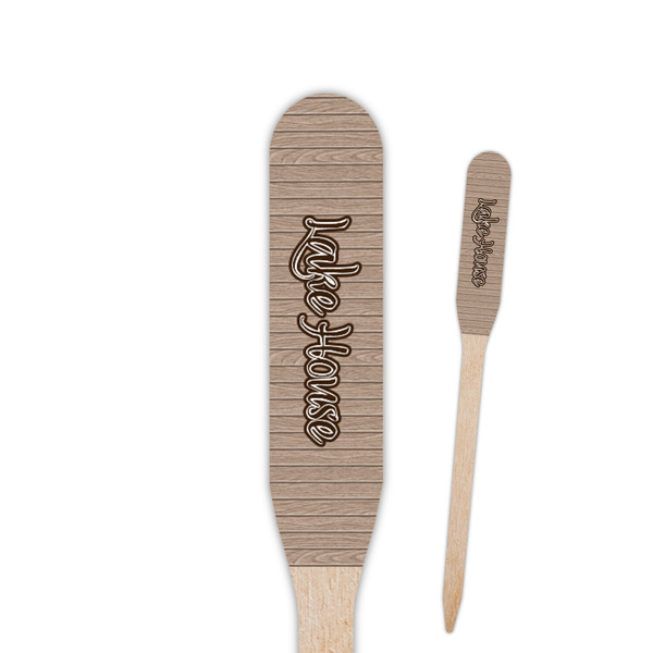 Custom Lake House Paddle Wooden Food Picks (Personalized)