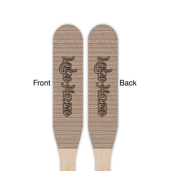 Lake House Wooden Food Pick - Paddle - Double Sided - Front & Back