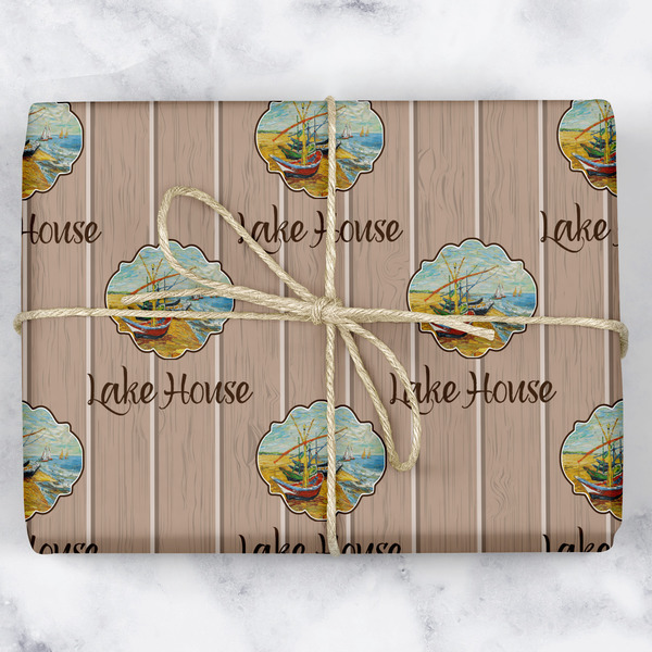 Custom Lake House Wrapping Paper (Personalized)