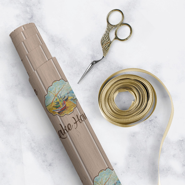 Lake House Wrapping Paper Roll - Matte - In Context