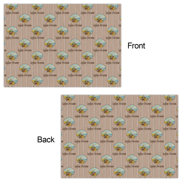 Lake House Wrapping Paper Sheet - Double Sided - Front & Back