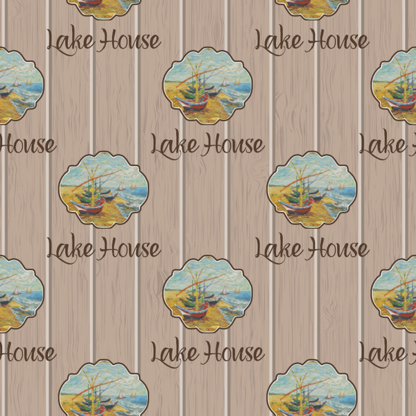Lake House Wrapping Paper Square
