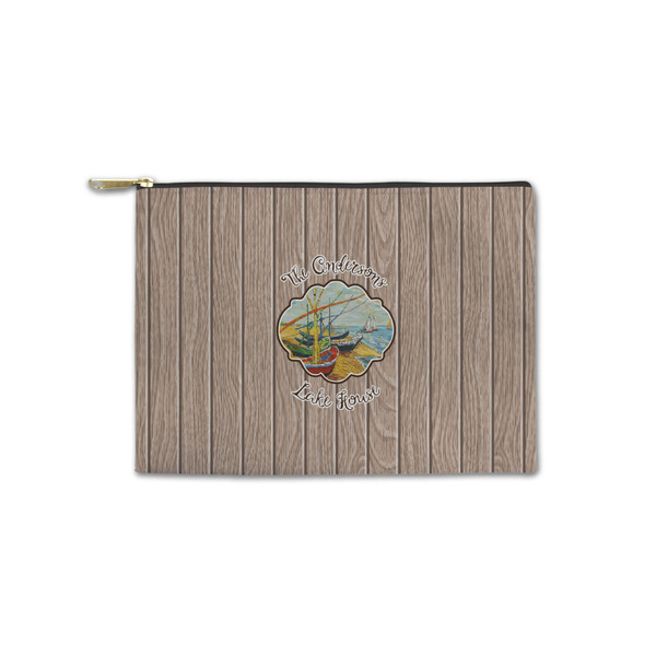 Custom Lake House Zipper Pouch - Small - 8.5"x6" (Personalized)