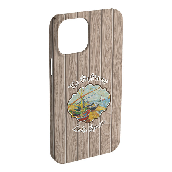 Custom Lake House iPhone Case - Plastic - iPhone 15 Plus (Personalized)