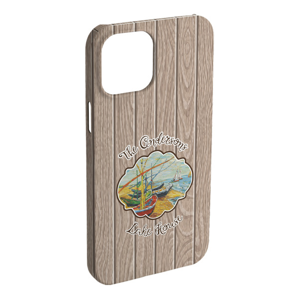 Custom Lake House iPhone Case - Plastic (Personalized)