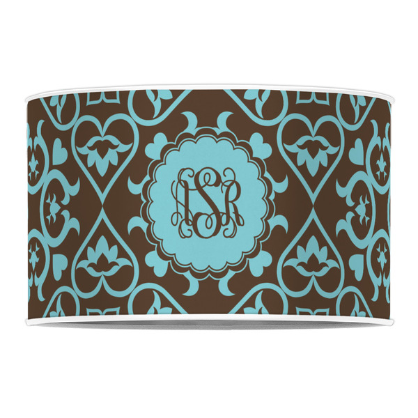 Floral 12" Drum Lampshade - FRONT (Poly Film)
