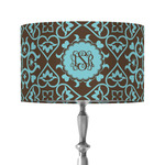 Floral 12" Drum Lamp Shade - Fabric (Personalized)