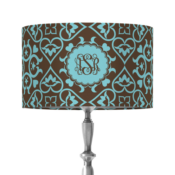 Custom Floral 12" Drum Lamp Shade - Fabric (Personalized)
