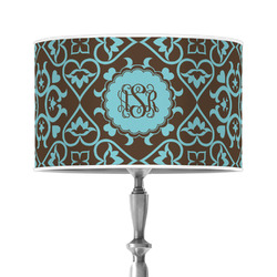 Floral 12" Drum Lamp Shade - Poly-film (Personalized)