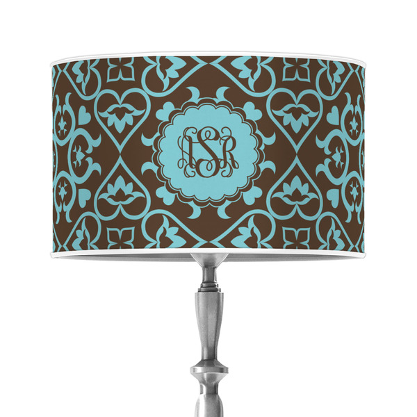 Custom Floral 12" Drum Lamp Shade - Poly-film (Personalized)