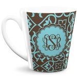 Floral 12 Oz Latte Mug (Personalized)