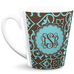 Floral 12 Oz Latte Mug (Personalized)