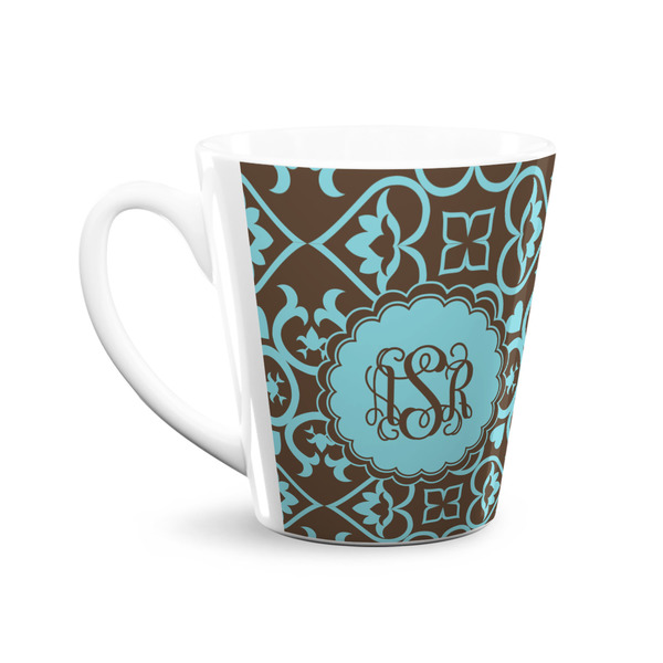 Floral 12 Oz Latte Mug - Front