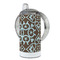 Floral 12 oz Stainless Steel Sippy Cups - FULL (back angle)