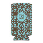 Floral Can Cooler (tall 12 oz) (Personalized)