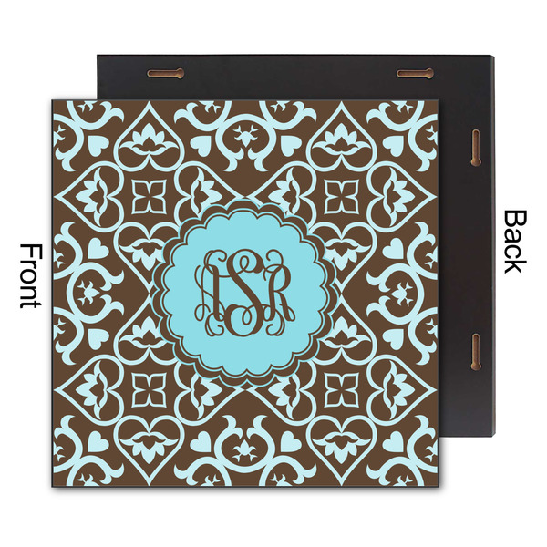 Floral 12x12 Wood Print - Front & Back View