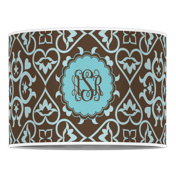 Floral 16" Drum Lampshade - FRONT (Poly Film)