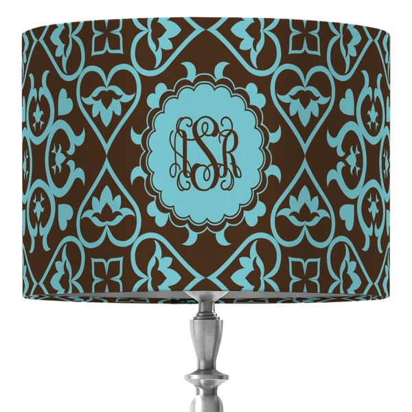 Custom Floral 16" Drum Lamp Shade - Fabric (Personalized)