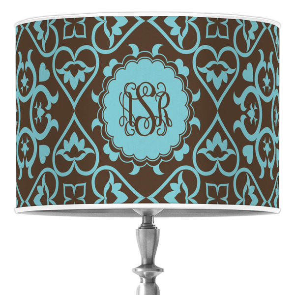 Custom Floral 16" Drum Lamp Shade - Poly-film (Personalized)
