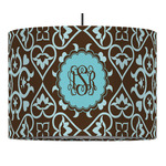 Floral 16" Drum Pendant Lamp - Fabric (Personalized)