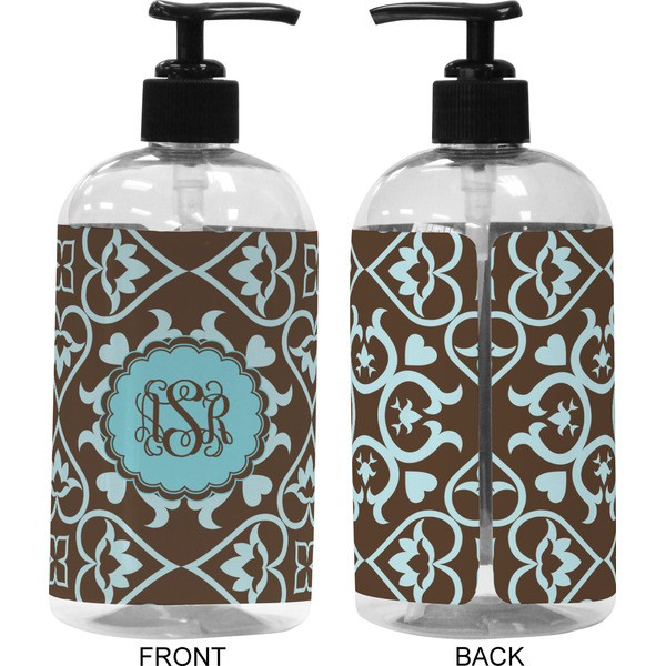 Floral 16 oz Plastic Liquid Dispenser (Approval)