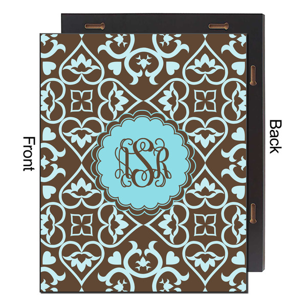 Floral 16x20 Wood Print - Front & Back View