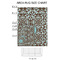 Floral 2'x3' Indoor Area Rugs - Size Chart