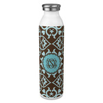 Floral 20oz Stainless Steel Water Bottle - Full Print (Personalized)
