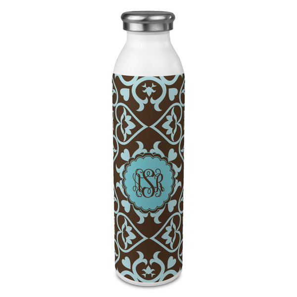 Custom Floral 20oz Stainless Steel Water Bottle - Full Print (Personalized)