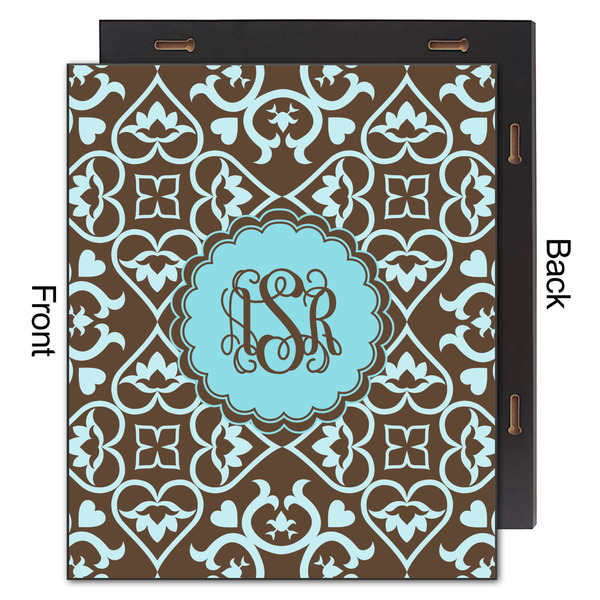 Floral 20x24 Wood Print - Front & Back View