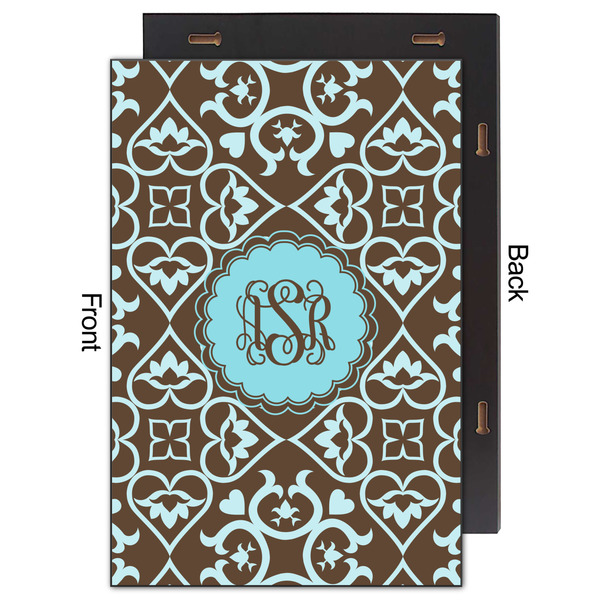 Floral 20x30 Wood Print - Front & Back View