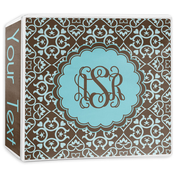 Custom Floral 3-Ring Binder - 3 inch (Personalized)