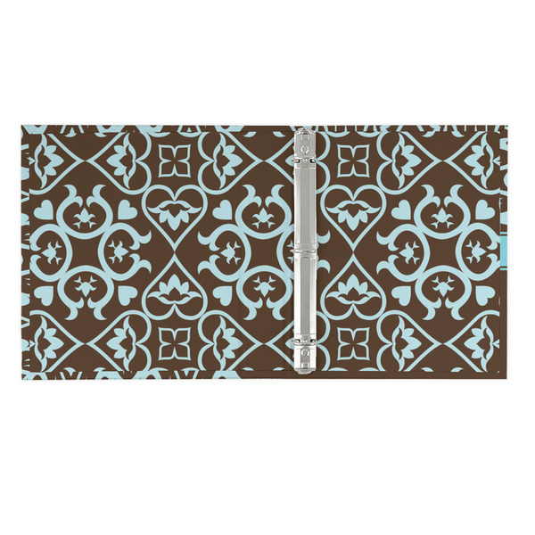 Floral 3 Ring Binders - Full Wrap - 1" - OPEN INSIDE