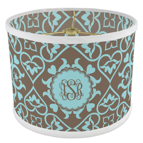 Floral 8" Drum Lampshade - ANGLE Poly-Film