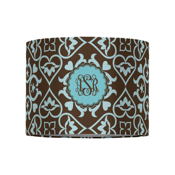 Floral 8" Drum Lampshade - FRONT (Fabric)