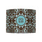 Floral 8" Drum Lampshade - FRONT (Fabric)