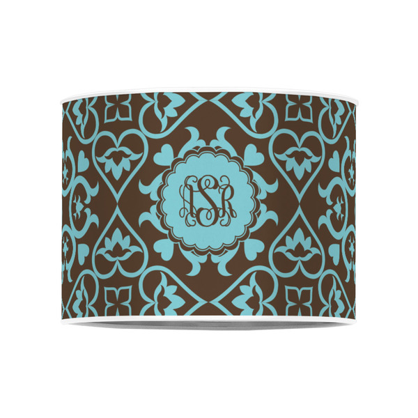 Floral 8" Drum Lampshade - FRONT (Poly Film)