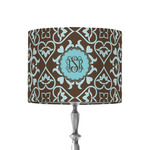 Floral 8" Drum Lamp Shade - Fabric (Personalized)