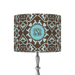 Floral 8" Drum Lamp Shade - Fabric (Personalized)