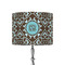 Floral 8" Drum Lamp Shade - Fabric (Personalized)