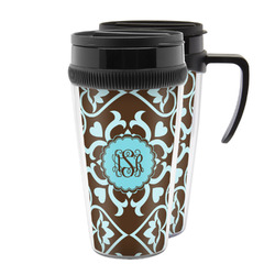 Floral Acrylic Travel Mug (Personalized)