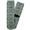 Floral Adult Crew Socks - Single Pair - Front and Back