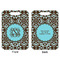 Floral Aluminum Luggage Tag (Front + Back)