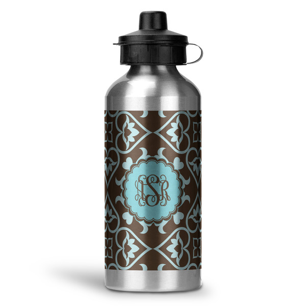 Custom Floral Water Bottle - Aluminum - 20 oz (Personalized)