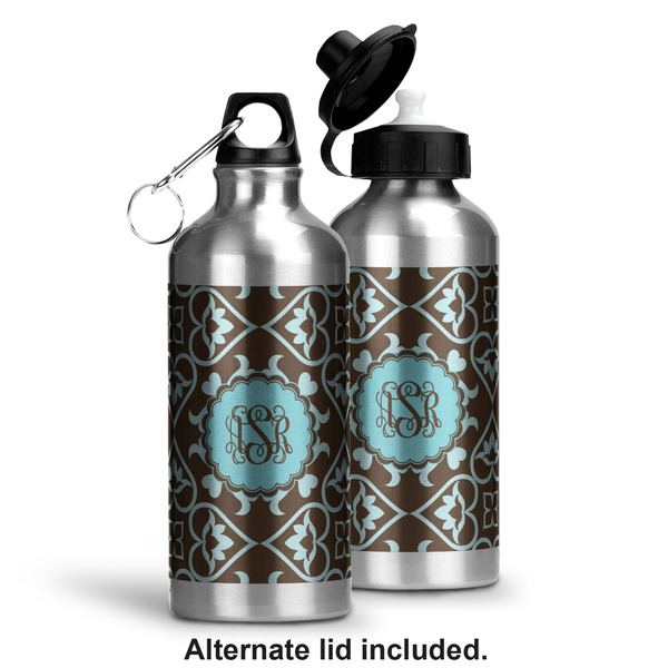 Floral Aluminum Water Bottle - Alternate lid options