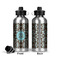 Floral Aluminum Water Bottle - Front and Back